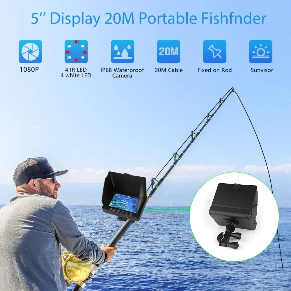 Fish Finder 5.0 Inch LCD Displ - Fishing Camera reseña y precio