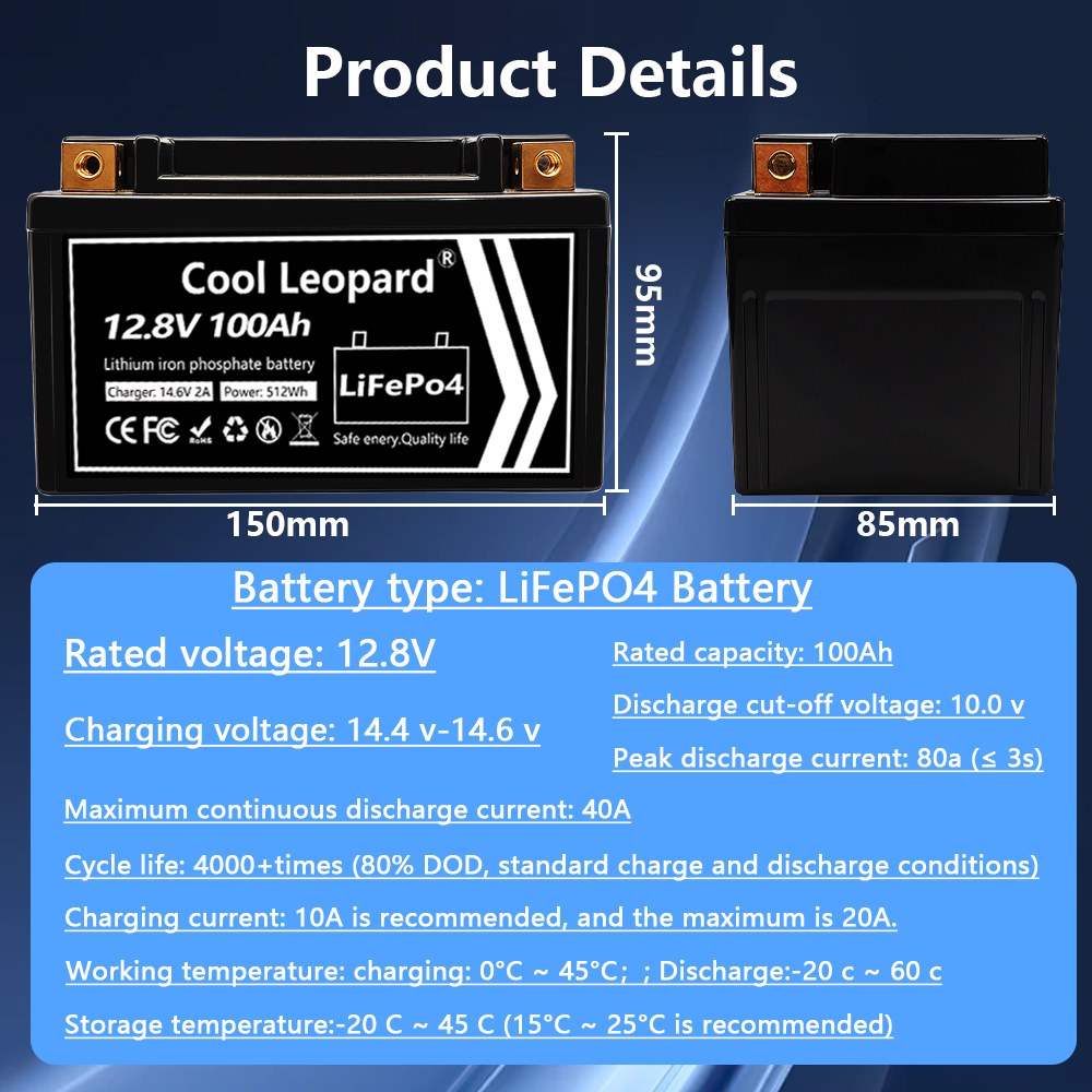 Lightweight 12V 100Ah LiFePO4  - Fish Finder Charger reseña y precio