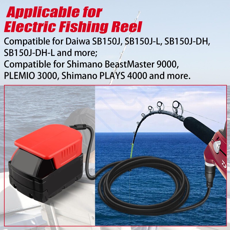 Portable Fishing Reel Adapter  - Fish Finder Battery reseña y precio