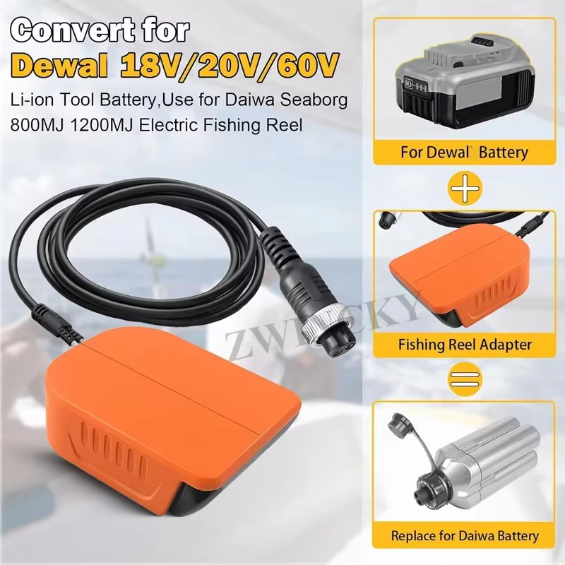 NEW Portable Fishing Reel Adap - Fish Finder Battery reseña y precio