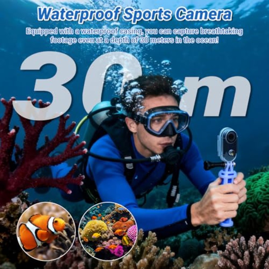 4K Action Camera for Cycling H - Fishing Camera reseña y precio
