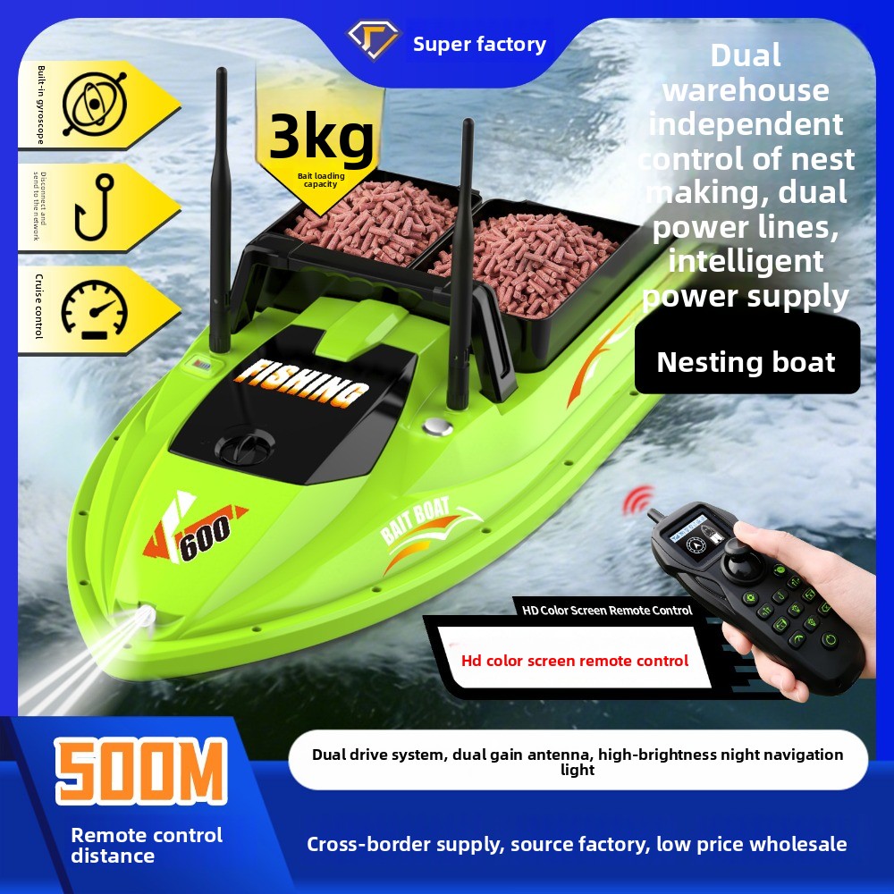 500M RC Fishing Bait Boat Dual - Fish Finder Cable reseña y precio