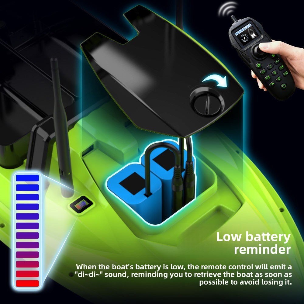 500M RC Fishing Bait Boat Dual - Fish Finder Cable reseña y precio