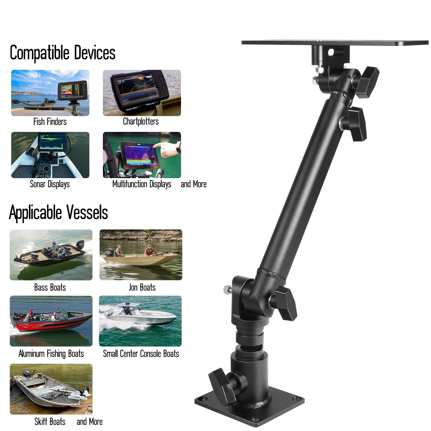 Marine Anodized Aluminum Monit - Fish Finder reseña y precio