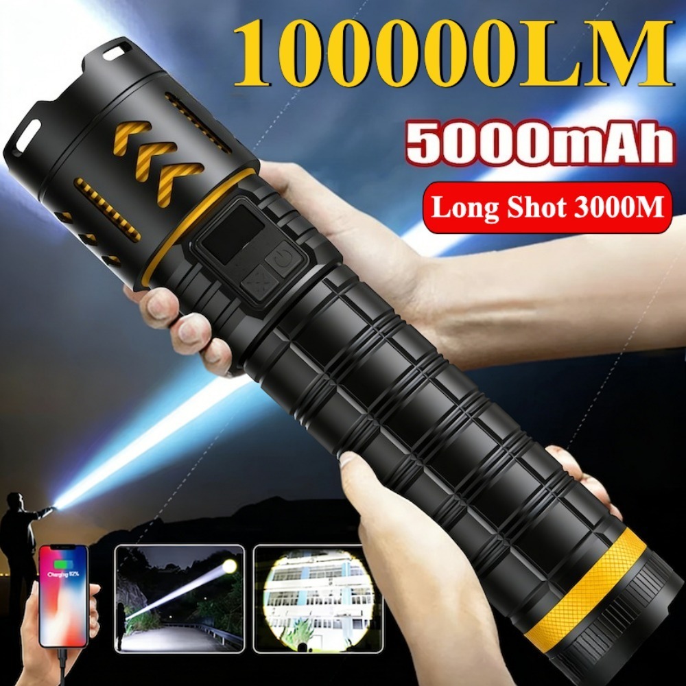 High Power LED Flashlight Zoom - Fishing Light reseña y precio