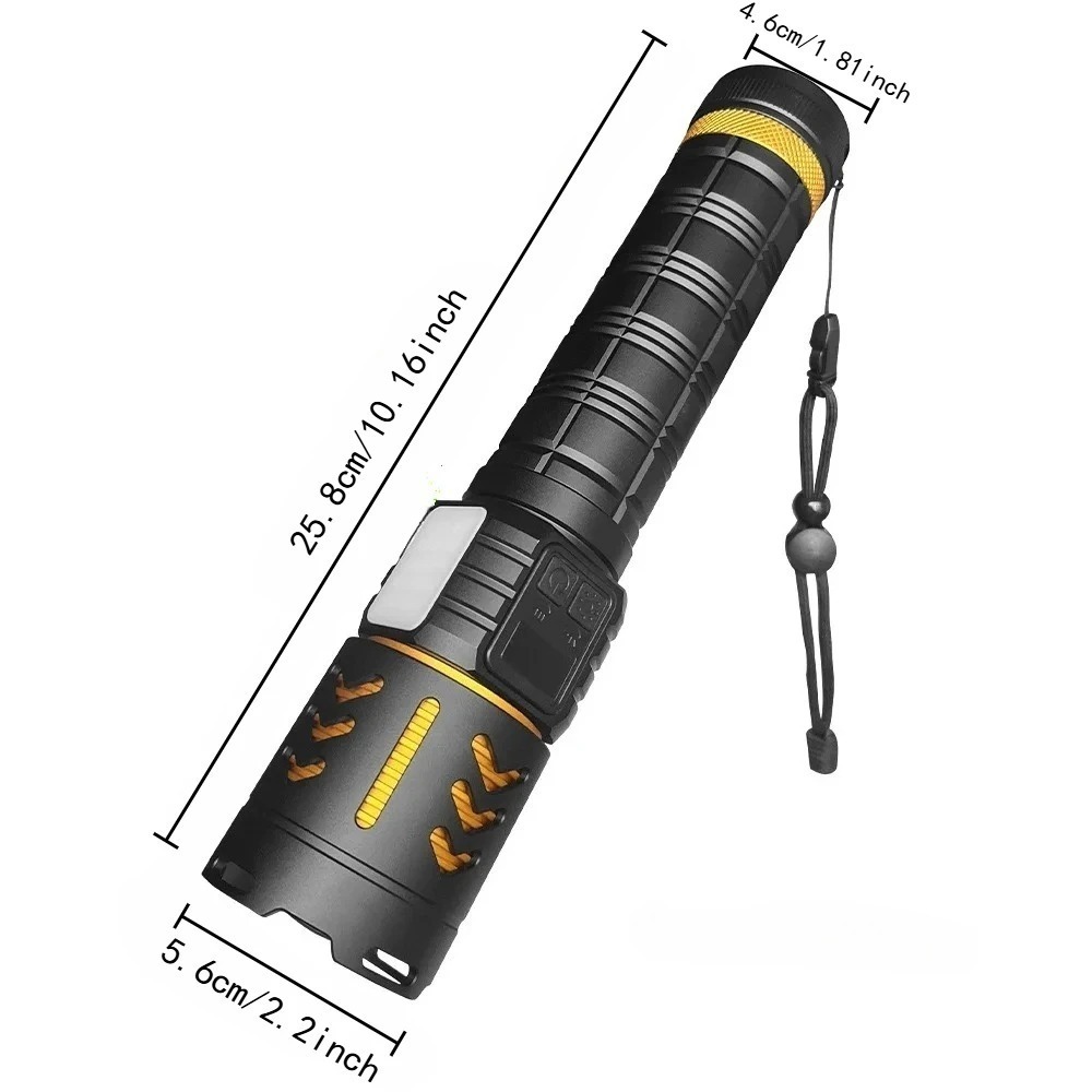 High Power LED Flashlight Zoom - Fishing Light reseña y precio