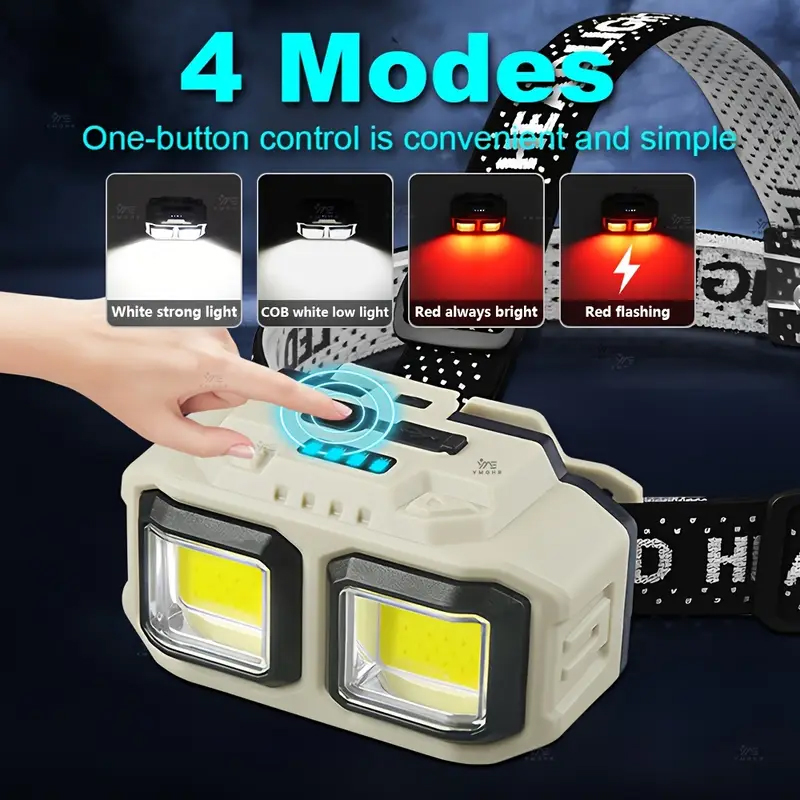 COB LED Headlamp Rechargeable  - Fishing Light reseña y precio
