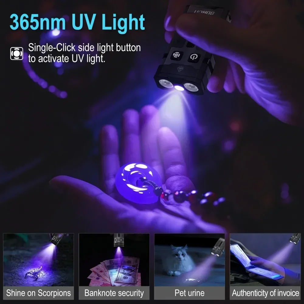 BORUiT EV20 1100LM EDC UV Keyc - Fishing Light reseña y precio