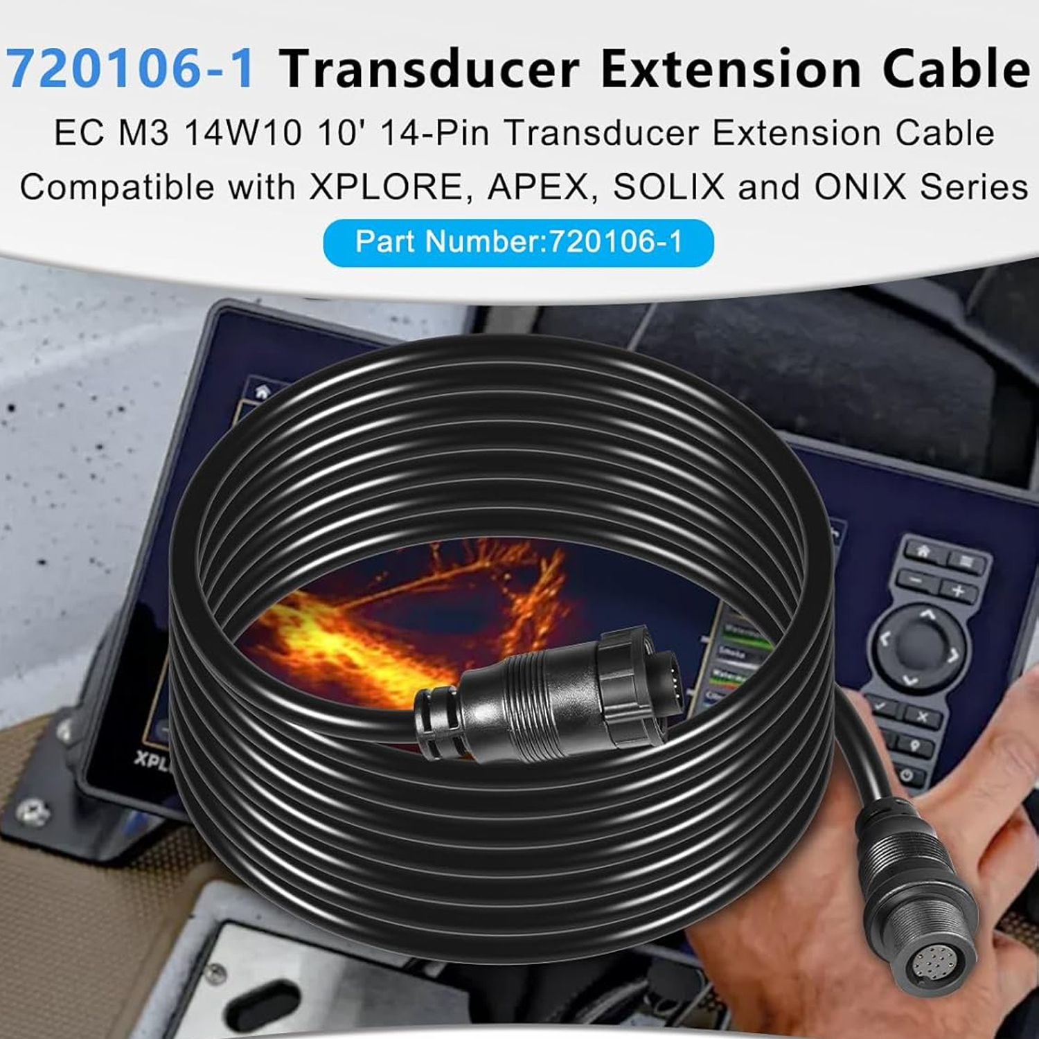 Transducer Extension Cable 10F - Fish Finder reseña y precio