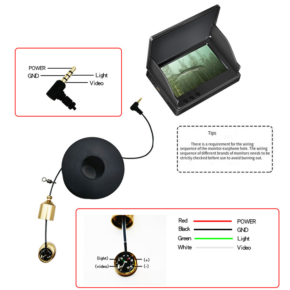 1pc Underwater Fishing Camera  - Fish Finder Portable reseña y precio