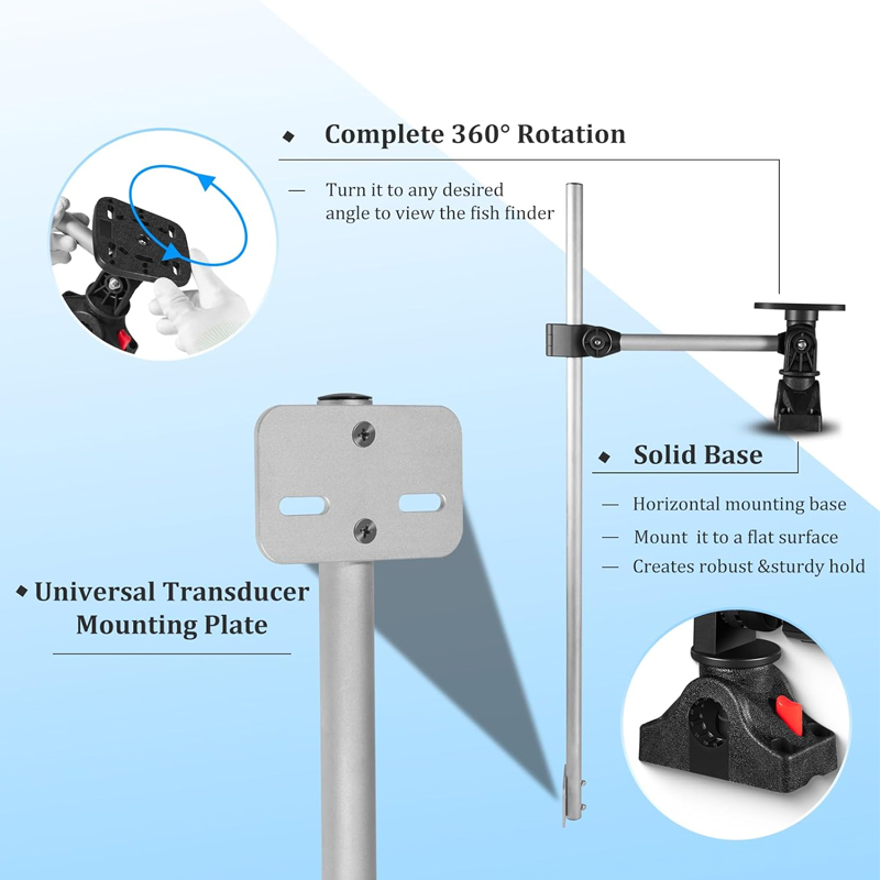 360° Rotation ,Marine Fish Fin - Fish Finder Transducer reseña y precio