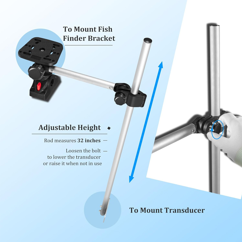 360° Rotation ,Marine Fish Fin - Fish Finder Transducer reseña y precio