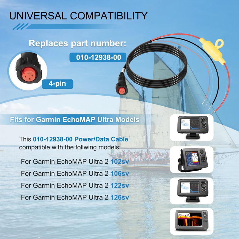 010-12938-00 Boat Power Cable  - Fish Finder Cable reseña y precio