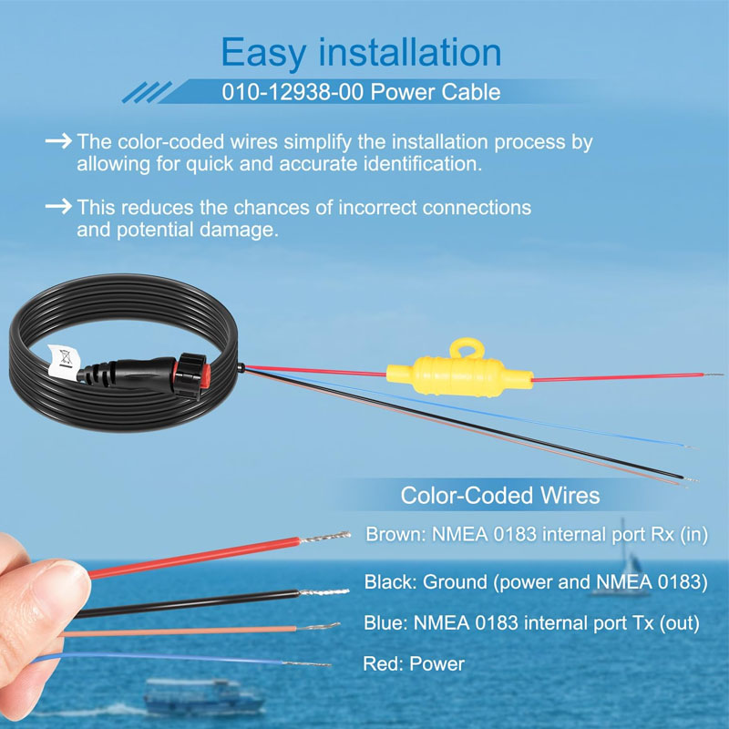 010-12938-00 Boat Power Cable  - Fish Finder Cable reseña y precio