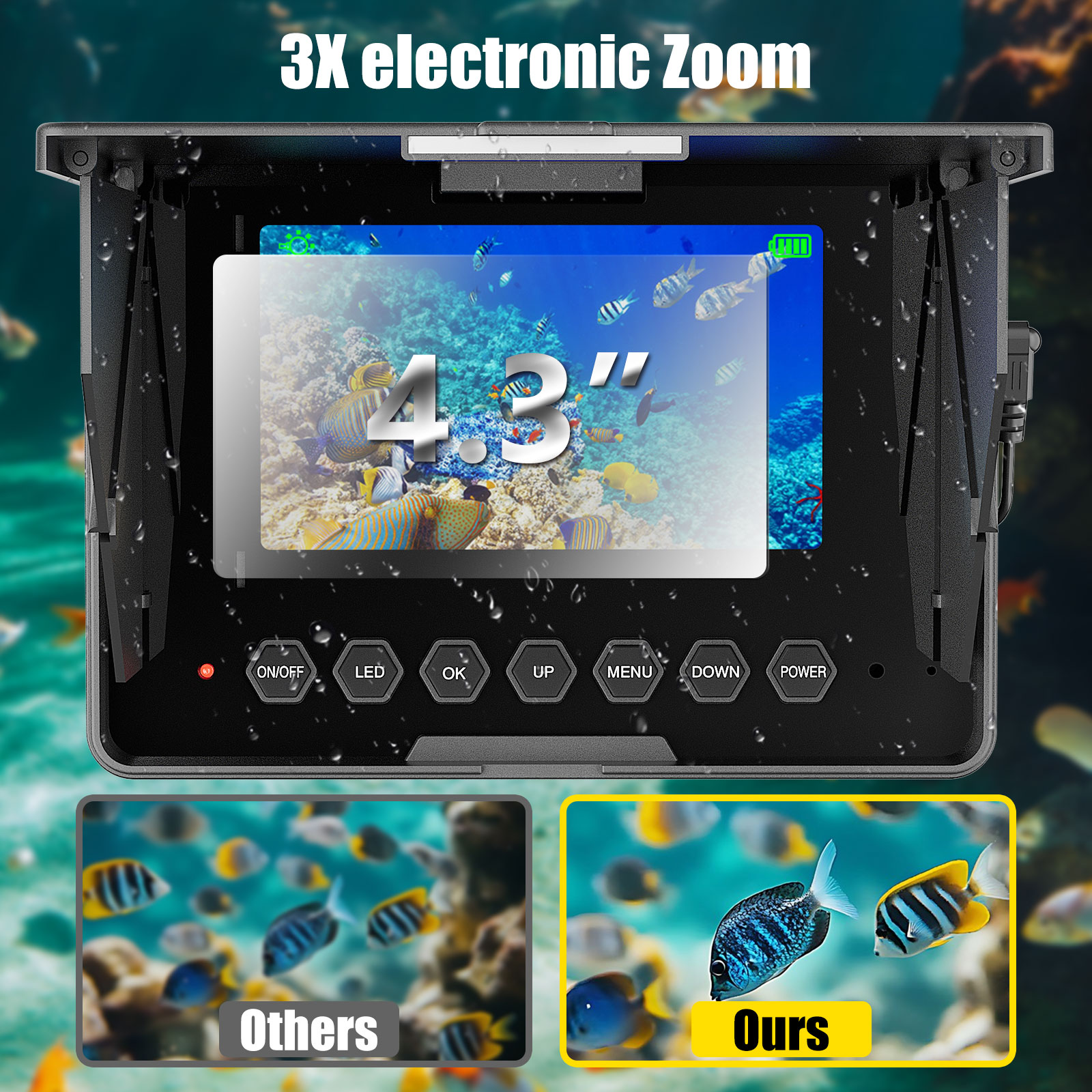 Underwater Fishing Camera - 15 - Fish Finder Battery reseña y precio