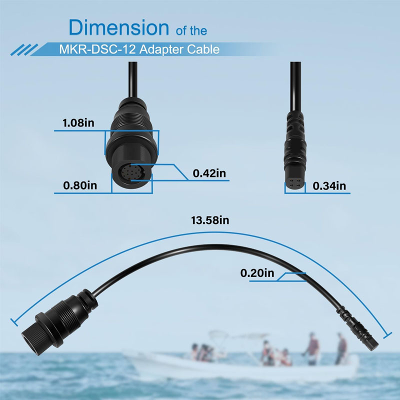 1852081 MKR-DSC-12  4-Pin Fish - Fish Finder reseña y precio