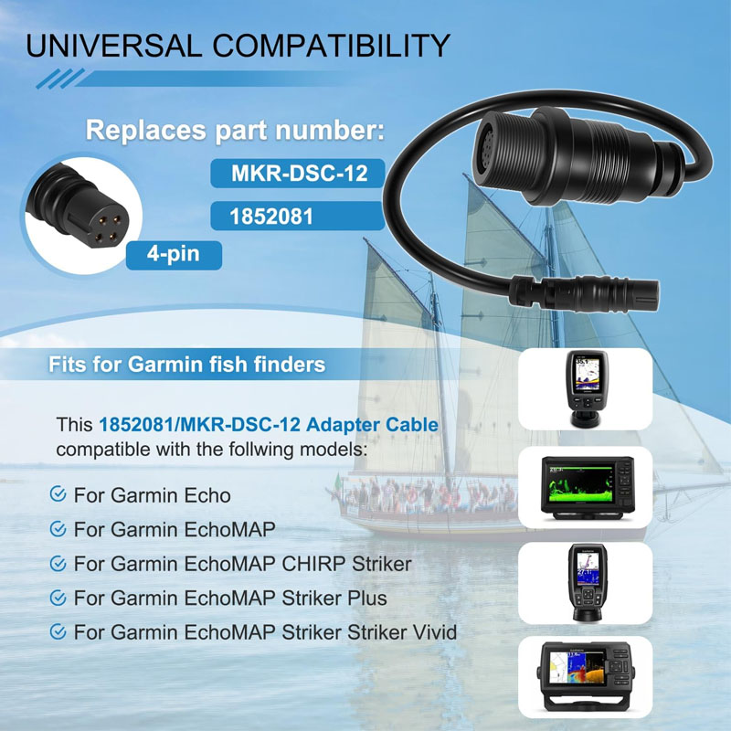 1852081 MKR-DSC-12  4-Pin Fish - Fish Finder reseña y precio
