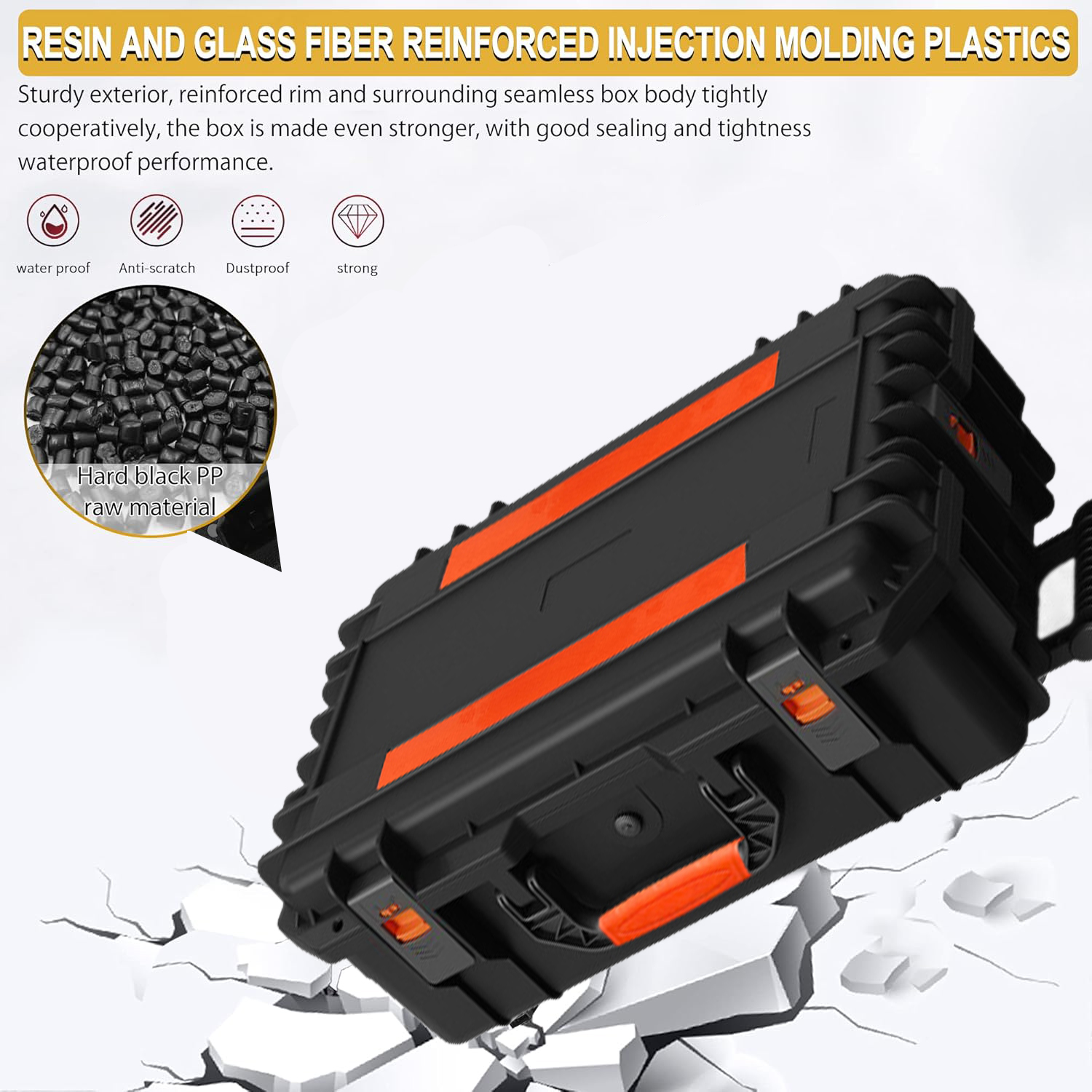 Pre Cut Foam Hard Case Waterpr - Fish Finder Case reseña y precio