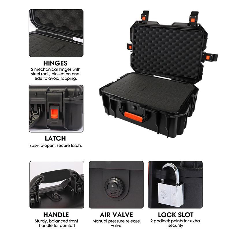 Pre Cut Foam Hard Case Waterpr - Fish Finder Case reseña y precio