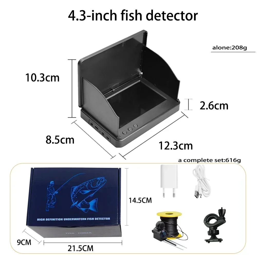 YS43A 4.3-inch Fish Detector U - Fish Finder Battery reseña y precio
