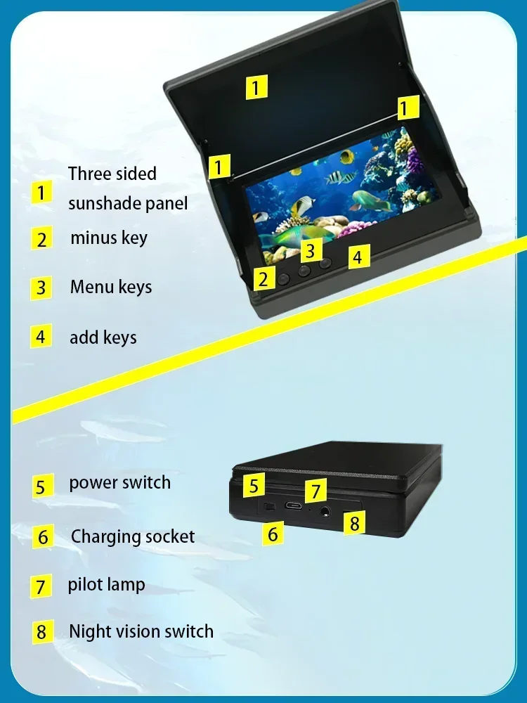 YS43A 4.3-inch Fish Detector U - Fish Finder Battery reseña y precio