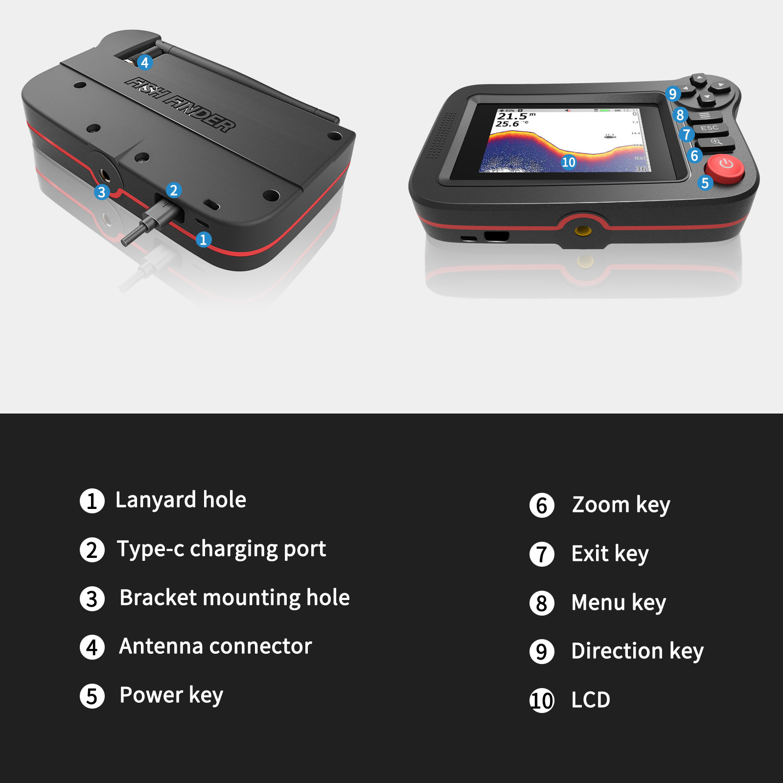 FindFish 200M Portable Fish Fi - Fish Finder Gps reseña y precio