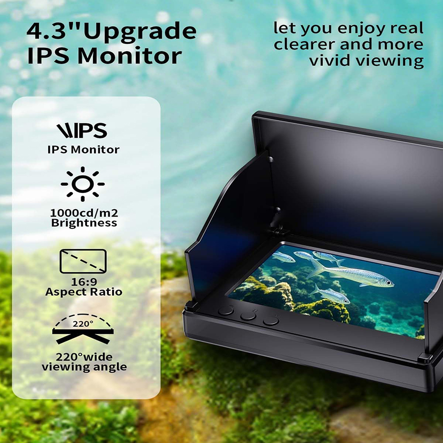 FOURQ Handheld 1080P 4.3'' LCD - Fishing Depth Finder reseña y precio