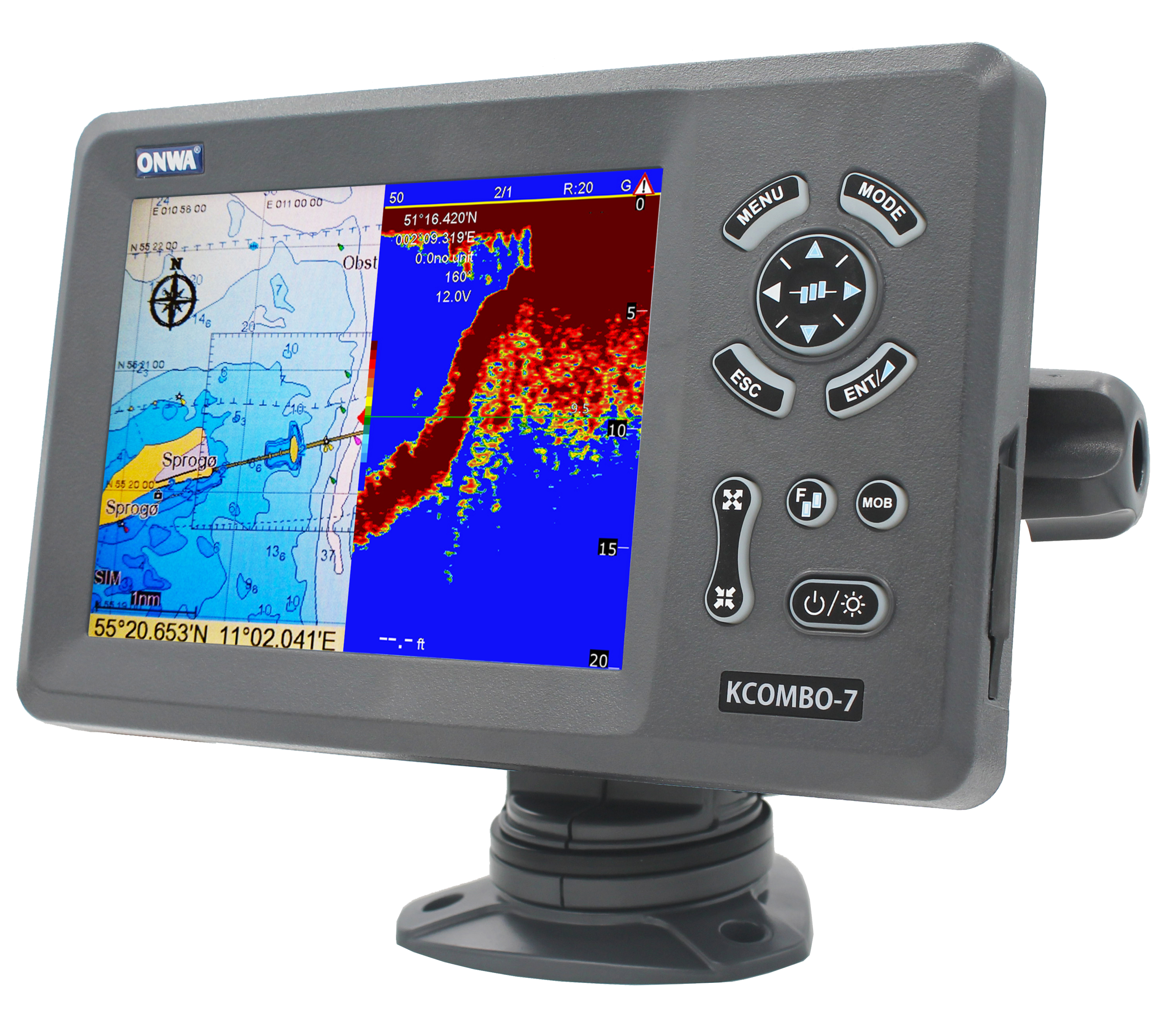 ONWA KCombo-7 7inch Marine GPS - Fish Finder Gps reseña y precio