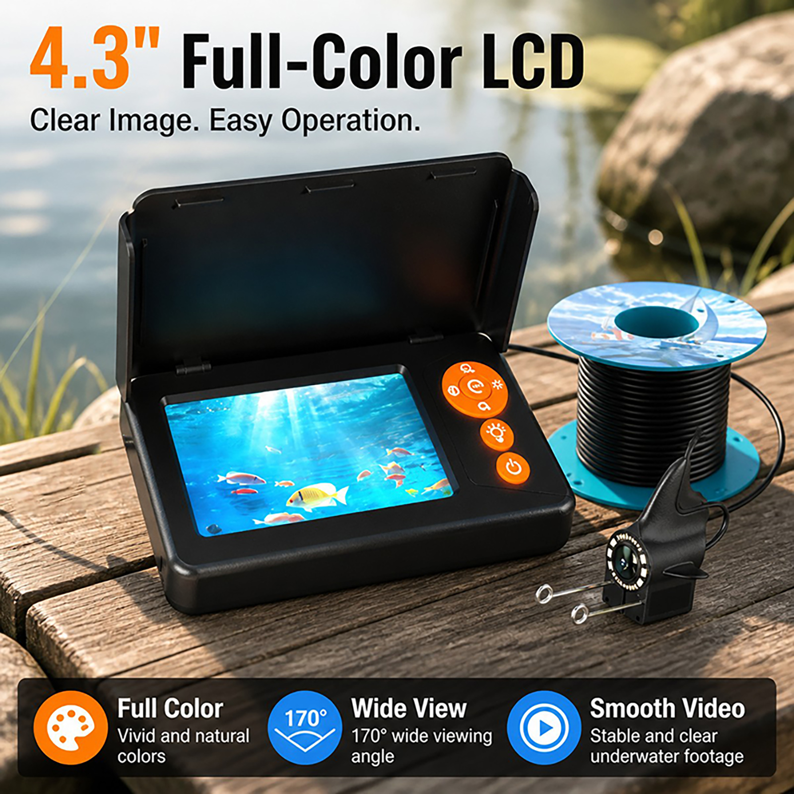 1080P HD Underwater Camera Fis - Fishing Depth Finder reseña y precio