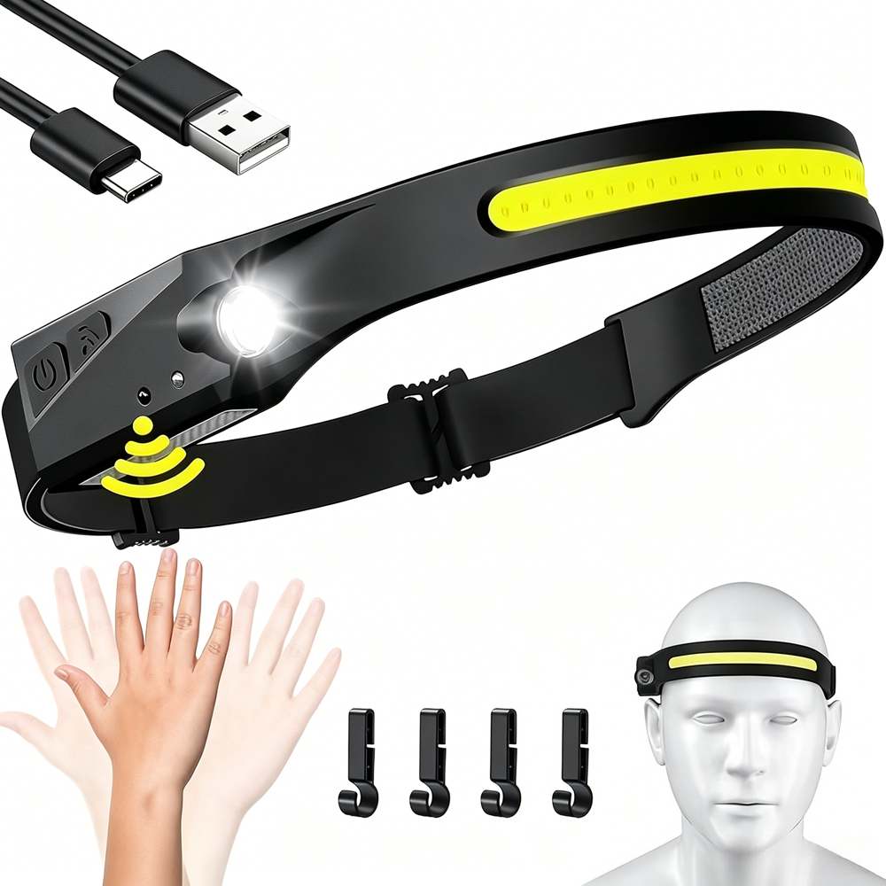 Sensor Headlamp LED Head Flash - Fish Finder Battery reseña y precio