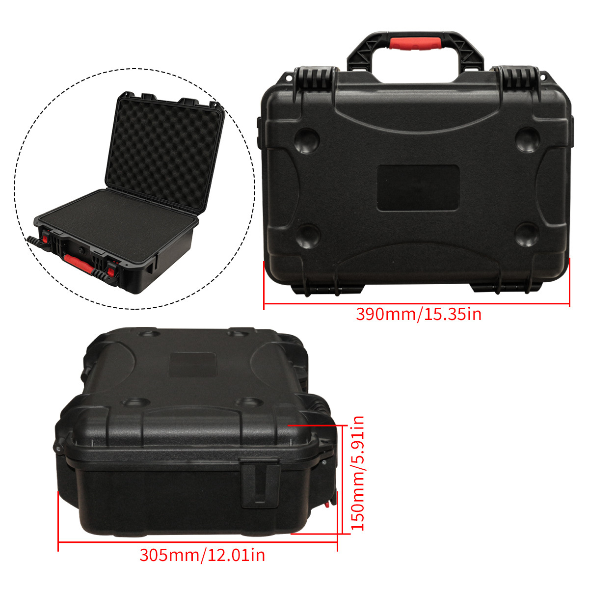Portable Tool Box with Shock - - Fish Finder Case reseña y precio