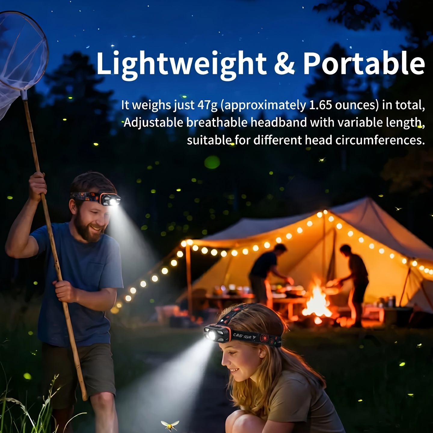 USB Rechargeable LED Headlamp  - Fish Finder Battery reseña y precio